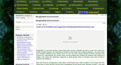Desktop Screenshot of bangladeshenvironment.com