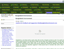 Tablet Screenshot of bangladeshenvironment.com